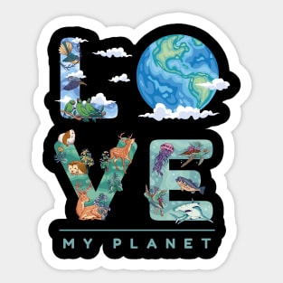 Love Mother Earth Environment Earth Day 2024 Sticker